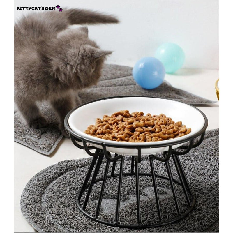 New Fashion High-end Ceramic Cat Food and Water Bowls with 