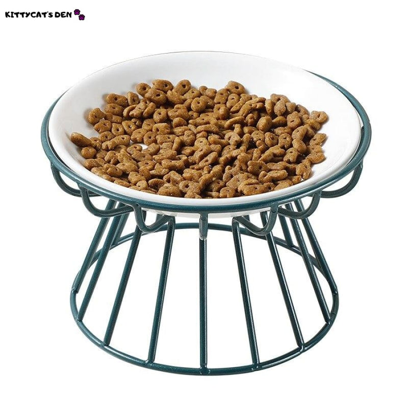 New Fashion High-end Ceramic Cat Food and Water Bowls with 